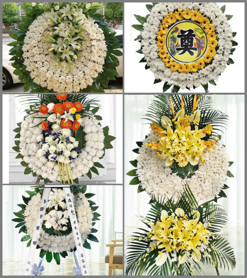 山西运城新绛县龙兴镇南梁村花圈速递
